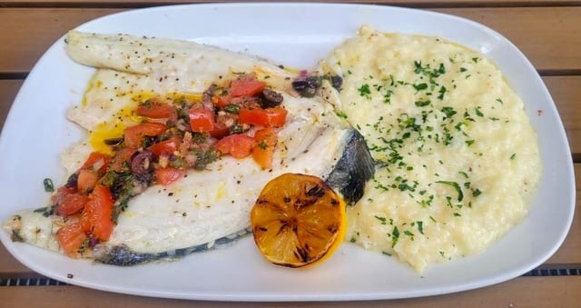 Roasted Branzino.
